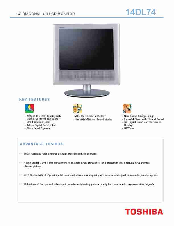 Toshiba Flat Panel Television 14DL74-page_pdf